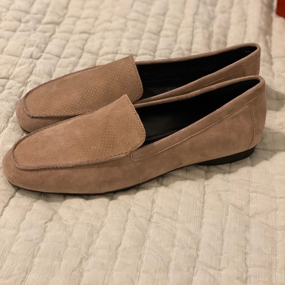 Donald Pliner Donita loafers Taupe Kid Suede 8.5 M - Picture 3 of 5